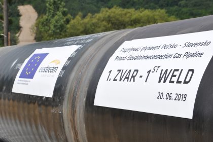 Prvý zvar Prepojovacieho plynovodu Poľsko – Slovensko